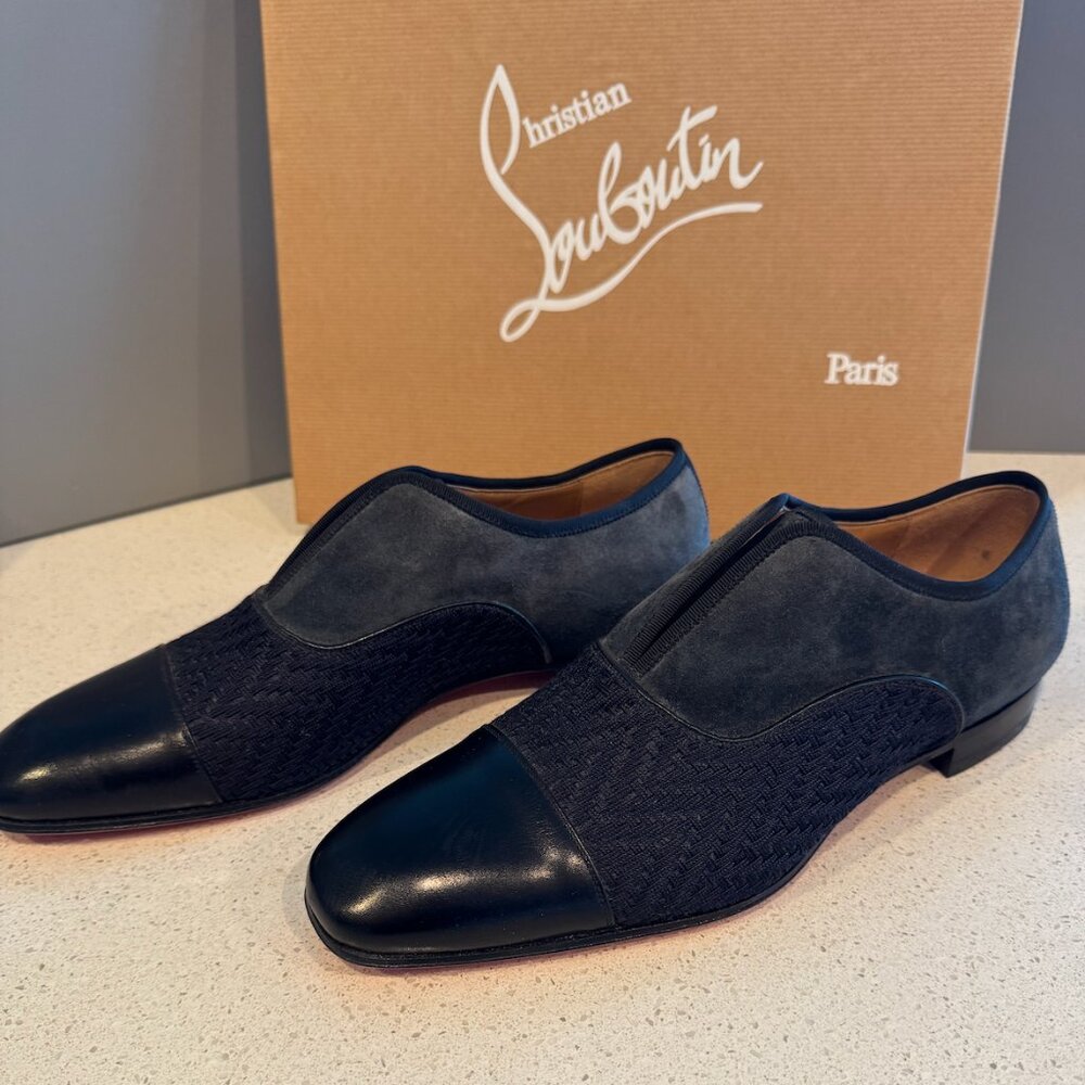 40.5 Blue/Black Christian Louboutin Alpha Male